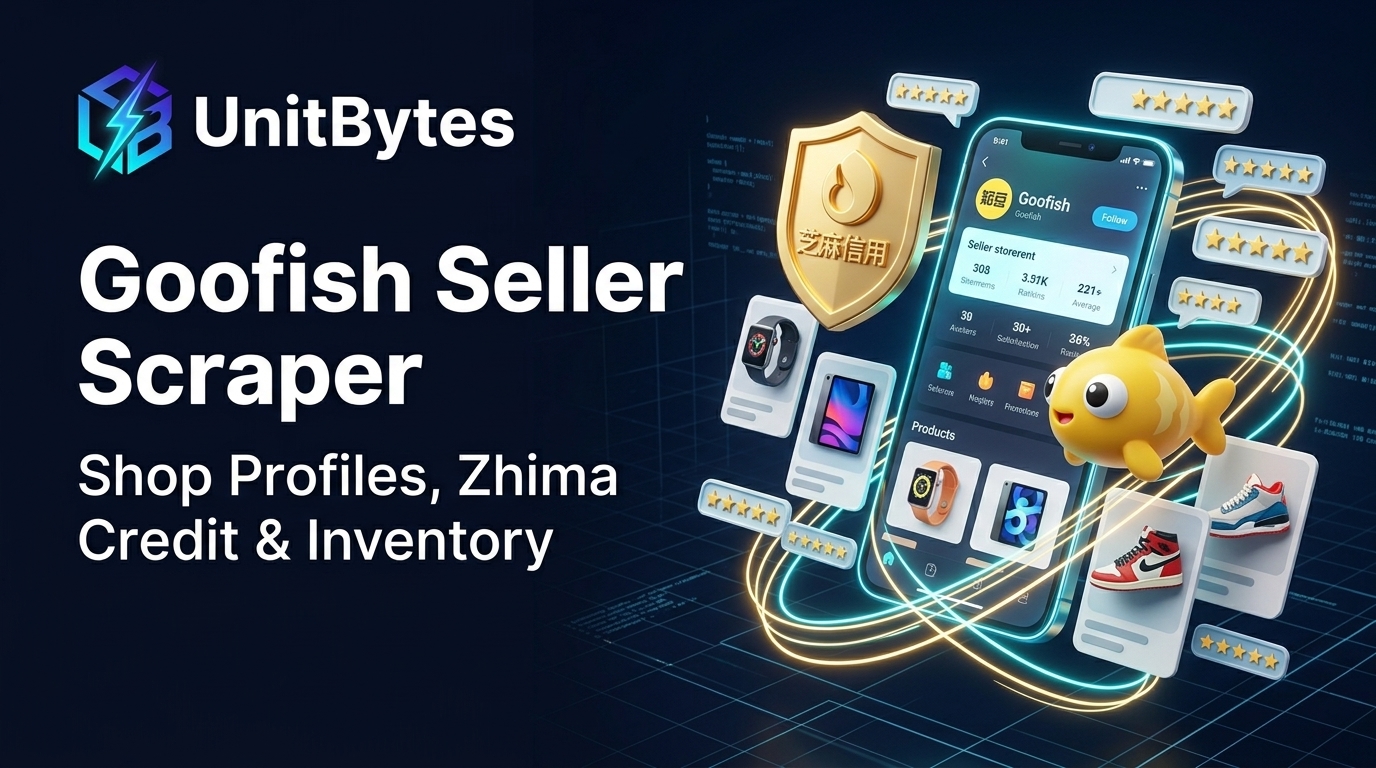 GooFish (闲鱼 Xianyu) Seller & Inventory Scraper API Banner