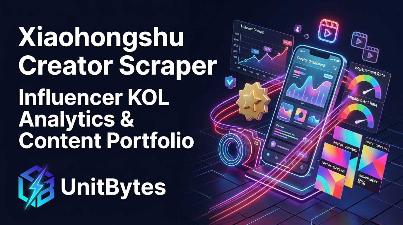 Xiaohongshu (RedNote) Creator Portfolio Scraper API Banner