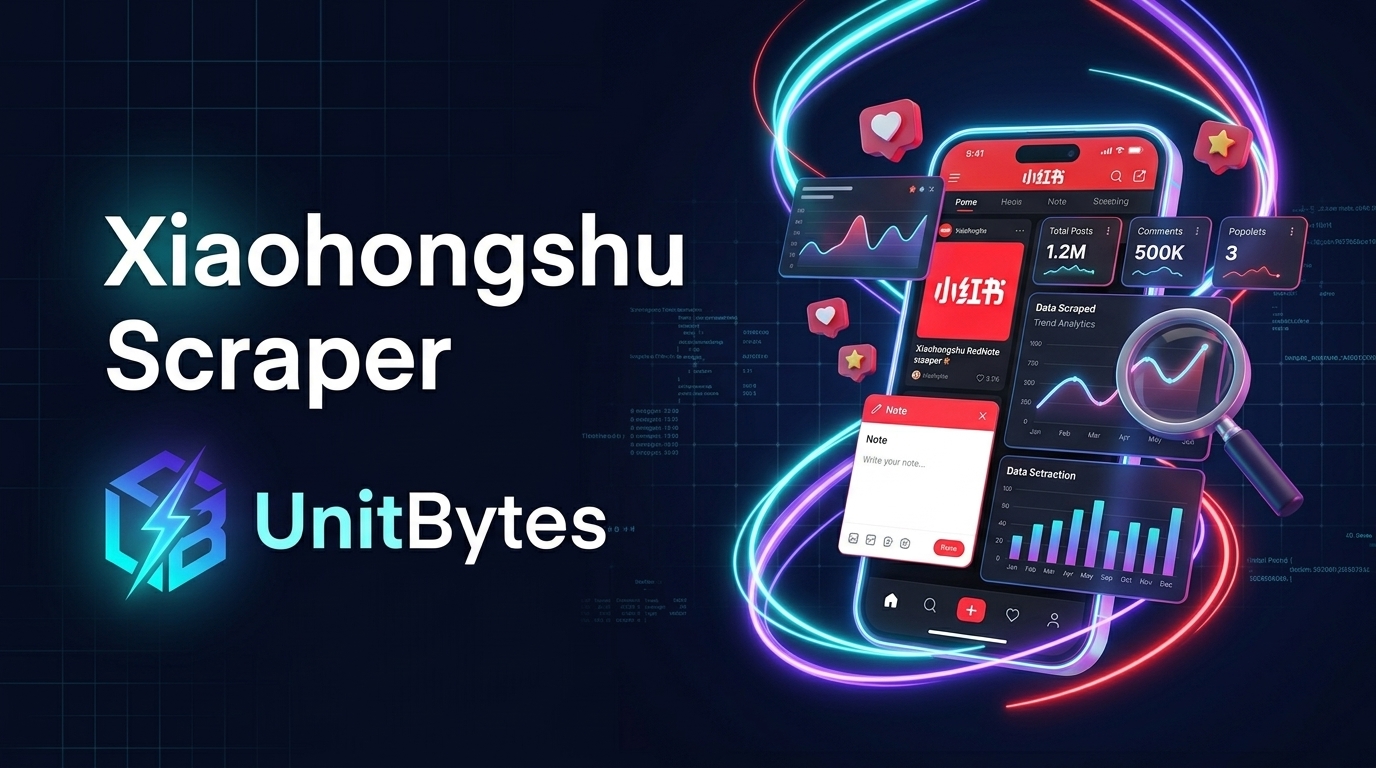 Xiaohongshu (RedNote) Scraper API Banner